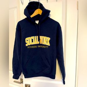 No longer Ryerson University, but nonetheless a social work sweatshirt